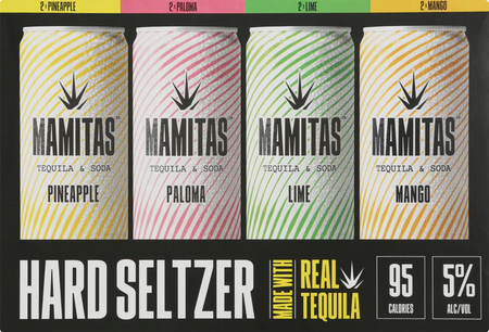 Mamitas Tequila & Soda Hard Seltzer Variety Pack (2.84L)