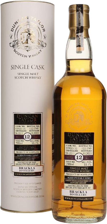 Duncan Taylor Single Cask Royal Brackla 12 Year Old 2011 Single Malt Scotch Whisky (700mL)