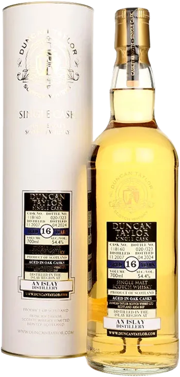 Duncan Taylor 16 Year Old 2007 Release Islay Single Malt Scotch Whisky (700mL)