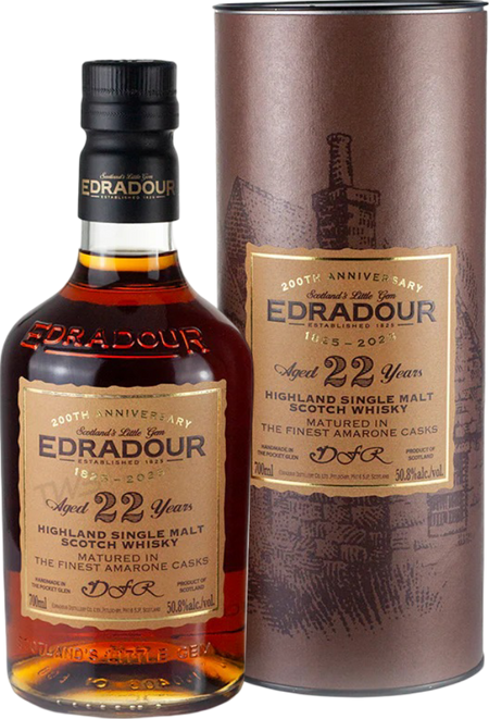 Edradour 200th Anniversary Amarone Cask 22 Year Old Single Malt Scotch Whisky (700mL)