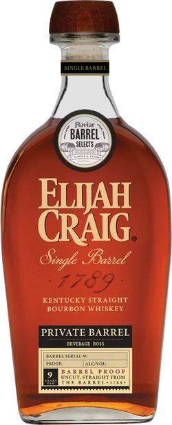 Elijah Craig 9 Year Old Single Barrel Member Select Kentucky Straight Bourbon Whiskey