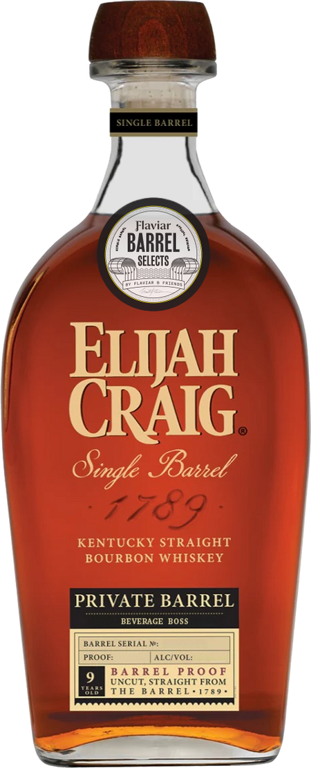 Elijah Craig 9 Year Old Single Barrel Member Select Kentucky Straight Bourbon Whiskey