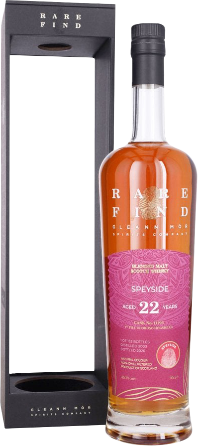 Gleann Mór Rare Find Speyside 22 Year Old 2003 Blended Malt Scotch Whisky (700mL)
