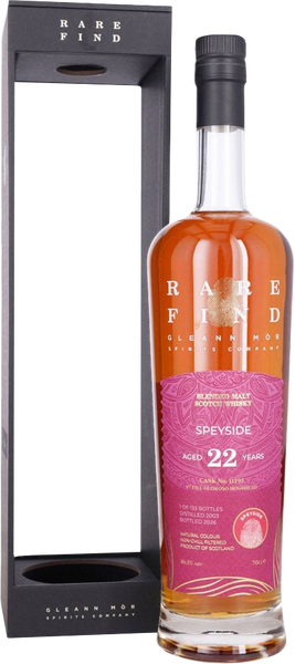 Gleann Mór Rare Find Speyside 22 Year Old 2003 Blended Malt Scotch