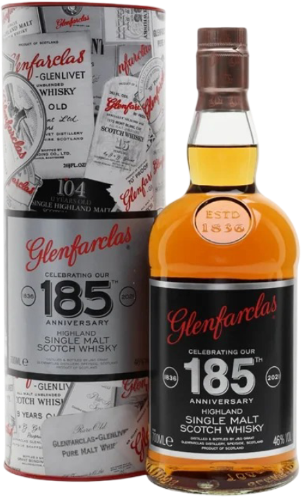 Glenfarclas 185周年 シングルモルトウイスキー グレンファークラス 185周年記念ボトル - ザ・ウイスキー・スタジオ