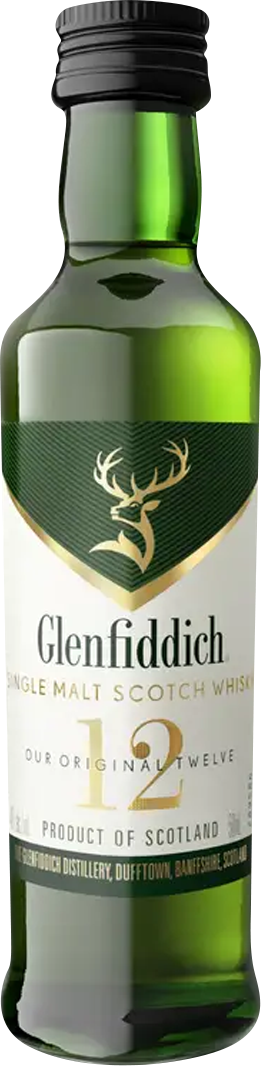 Glenfiddich 12 Year Old Single Malt Scotch Whisky (50mL)