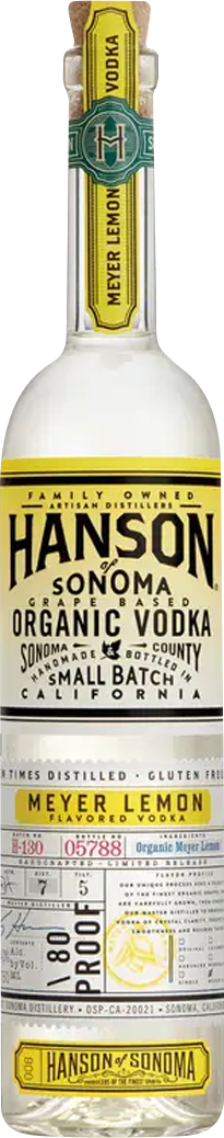 Hanson of Sonoma Meyer Lemon Organic Vodka