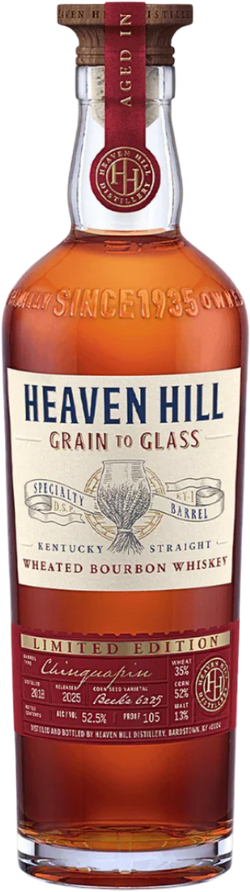 Heaven Hill Grain To Glass Chinquapin Barrel 2025 Limited Edition Wheated Bourbon Whiskey (700mL)