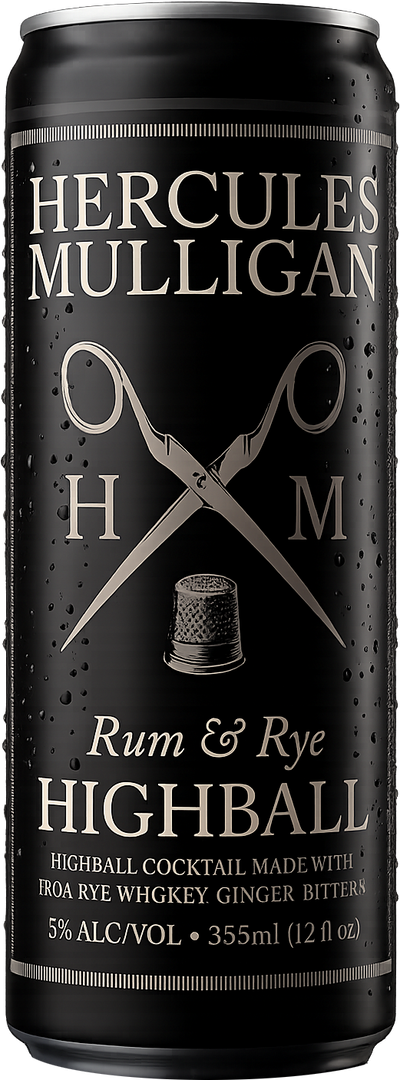 Hercules Mulligan Rum & Rye Highball Cocktail (24-Pack) (8.52L)