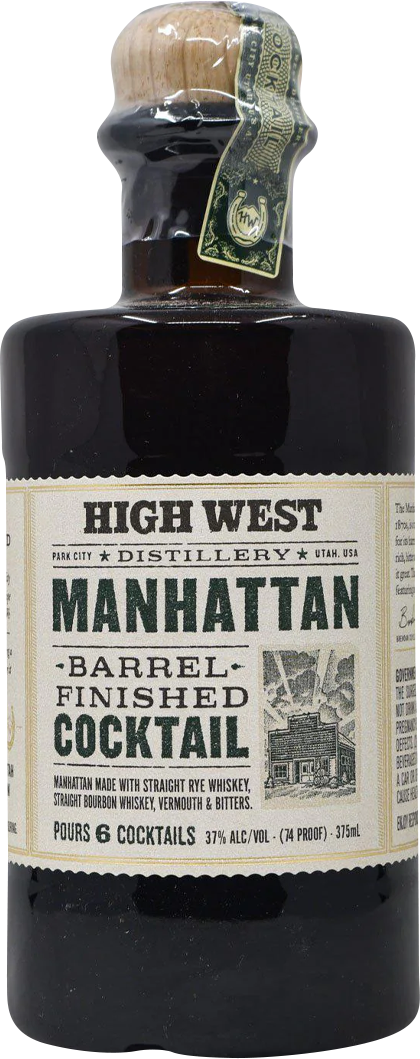 High West Distillery 'Manhattan' Barrel Finished Cocktail (375mL)