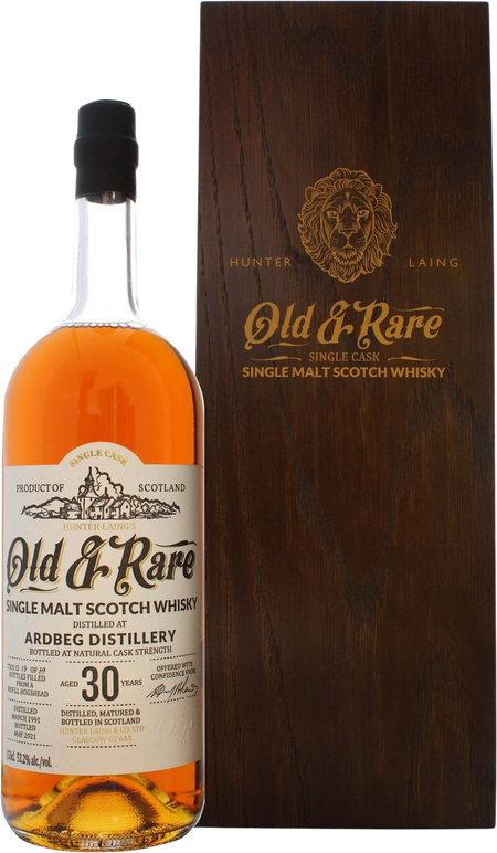 Ardbeg 1991 Hunter Laing Old & Rare Heritage Selection 30 Year Old Single Cask Scotch Whisky (1.5L)