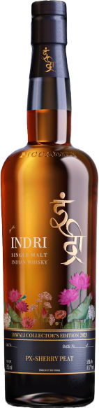 Indri 'Diwali Collector's Edition' 2023 PX Sherry Cask Matured Peated Indian Single Malt Whisky