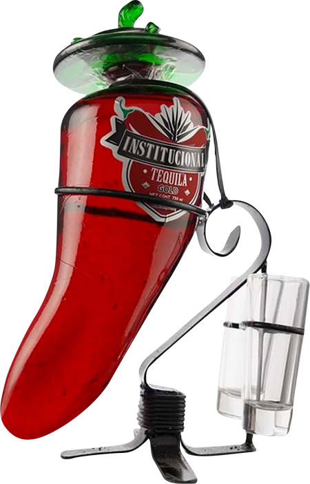 Institucional Chili Pepper Decanter Tequila Gold