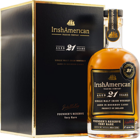 IrishAmerican 21 Year Old Single Malt Irish Whiskey (700mL)