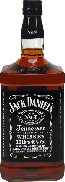 Jack Daniel's Black Label Old No.7 Brand Sour Mash Whiskey (3L