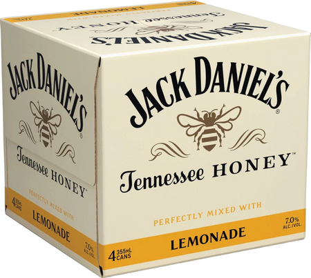 Jack Daniel's Whiskey, Honey & Lemonade 4-Pack (1.42L)