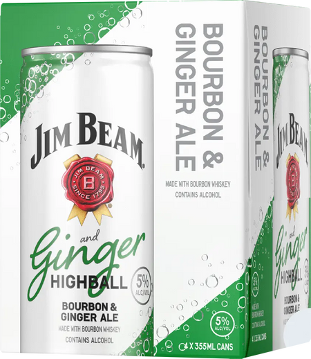Jim Beam Bourbon & Ginger Ale Highball (1.42L)