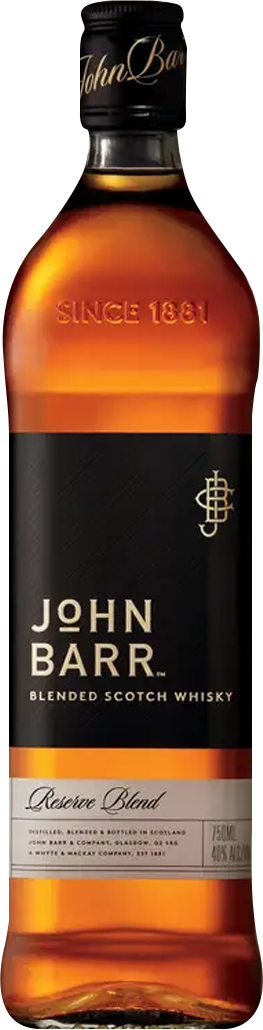 John Barr Reserve Blend Black Label Blended Scotch Whisky (1.75L)