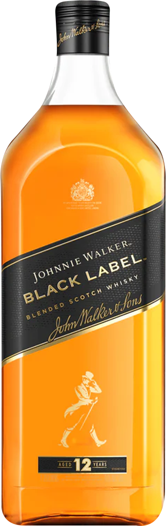 Johnnie Walker Black Label 12 Year Old Blended Scotch Whisky (1.75L)