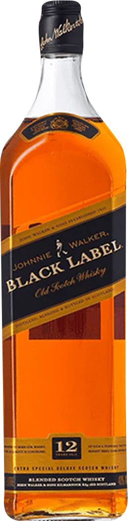 Johnnie Walker Black Label 12 Year Old Blended Scotch Whisky (1L)