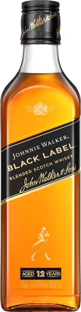 Johnnie Walker Black Label 12 Year Old Blended Scotch Whisky (375mL)