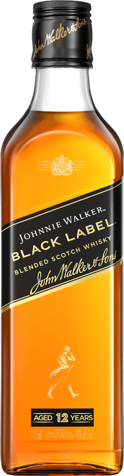 Johnnie Walker Black Label 12 Year Old Blended Scotch Whisky (375mL)