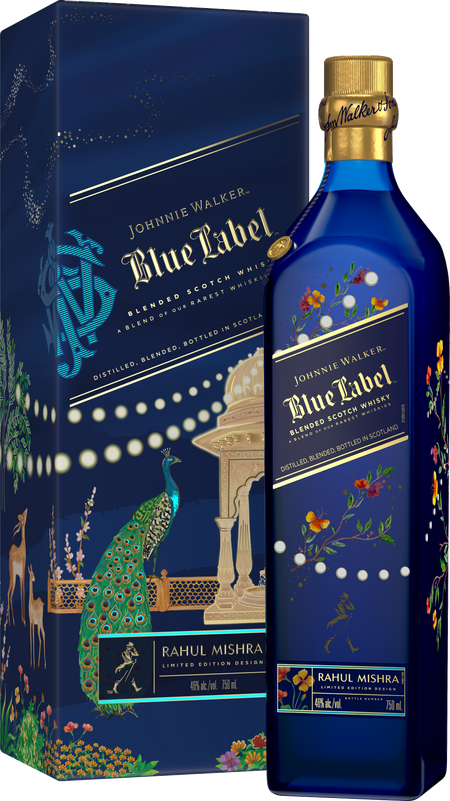 Johnnie Walker Blue Label x Rahul Mishra Limited Edition Blended Scotch Whisky (46%)