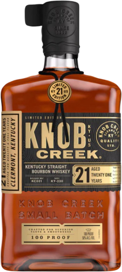 Knob Creek Small Batch Limited Edition 21 Year Old Straight Bourbon Whiskey