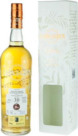 Lady of the Glen North British 30 Years Old Bourbon Barrel 1995 Single Grain Scotch Whisky (700mL)
