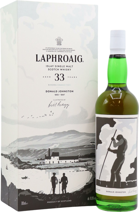 Laphroaig Strong Character Chapter 1 'Donald Johnston' 33 Year Old Single Malt Scotch Whisky