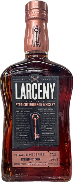 Larceny Barrel Proof Private Single Barrel My First Cox's Creek Bourbon Whiskey