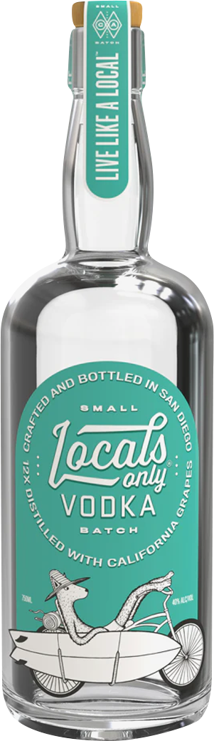Locals Only Live Like a Local Small Batch Vodka