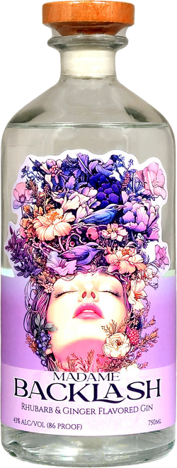 Madame Backlash Rhubarb & Ginger Flavored Gin