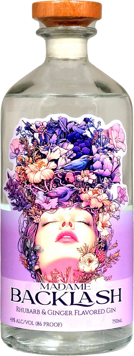 Madame Backlash Rhubarb & Ginger Flavored Gin