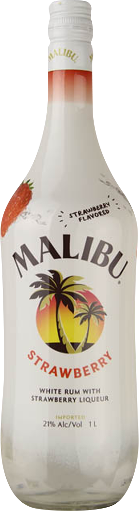 Malibu Strawberry Rum Liqueur (1.75L)