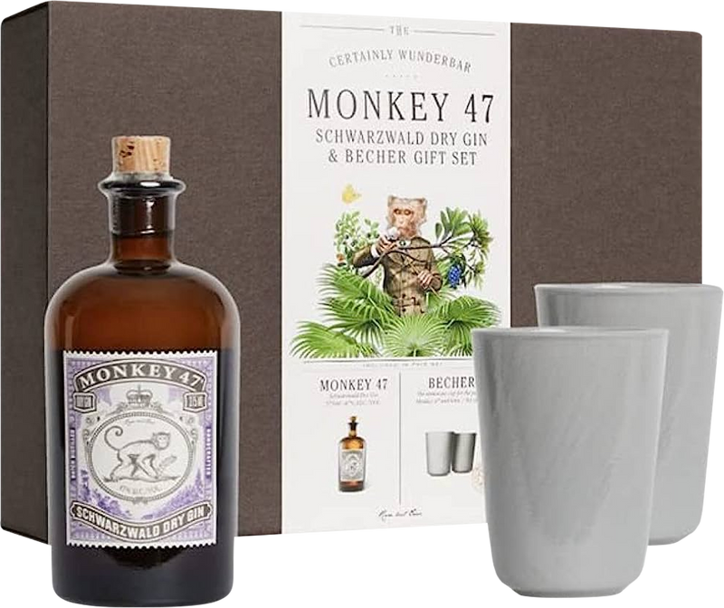 Black Forest Distillers Monkey 47 Schwarzwald Dry Gin & Becher Cup