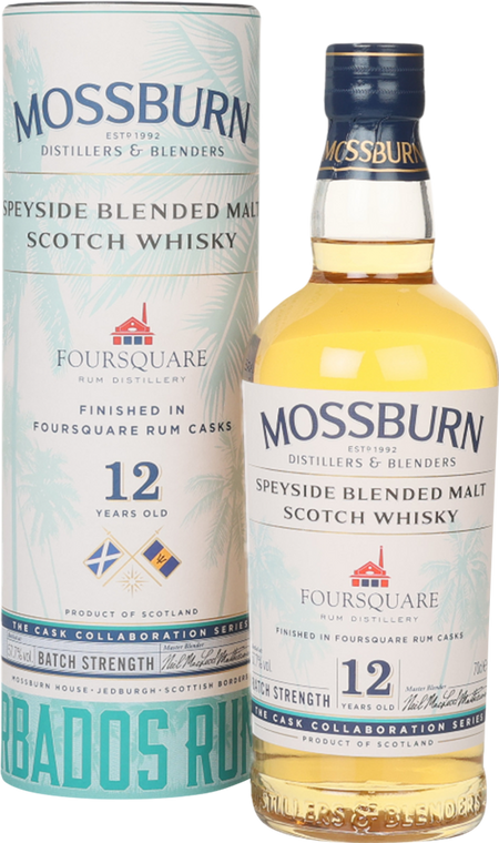 Mossburn Foursquare Rum Cask 12 Year Old Blended Malt Scotch Whisky