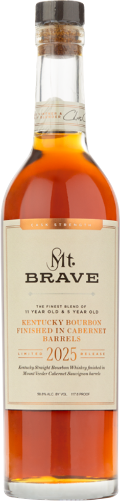 Mt. Brave Cabernet Barrel Cask Strength Kentucky Straight Bourbon Whiskey