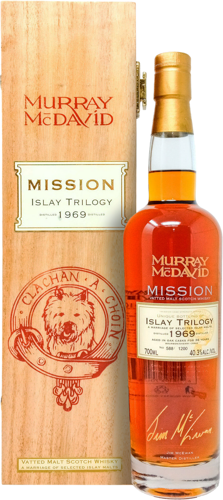 Murray McDavid Mission Islay Trilogy 1969 Vintage Scotch Whisky (700mL)