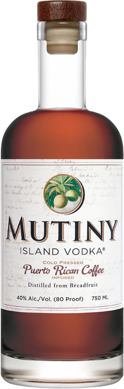 Mutiny Island Puerto Rican Coffee Infused Vodka