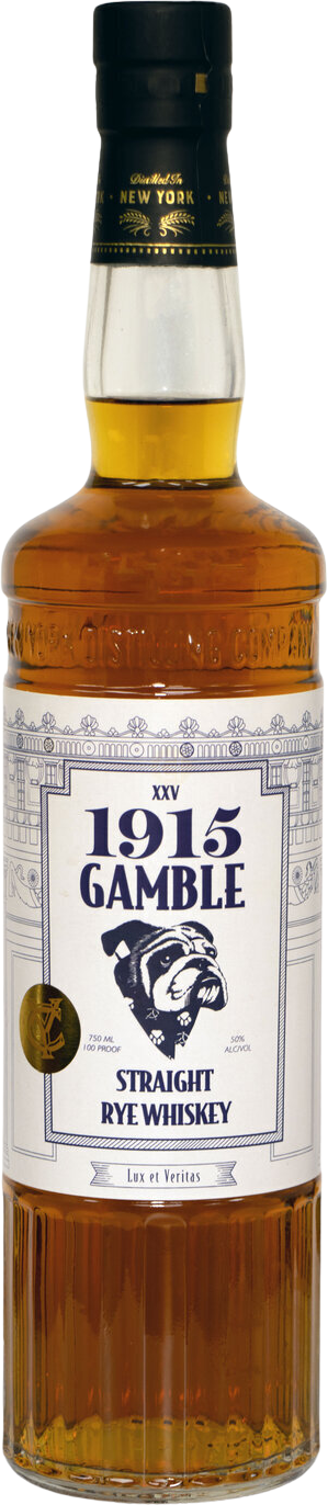 Yale Club 1915 Gamble Straight Rye Whiskey