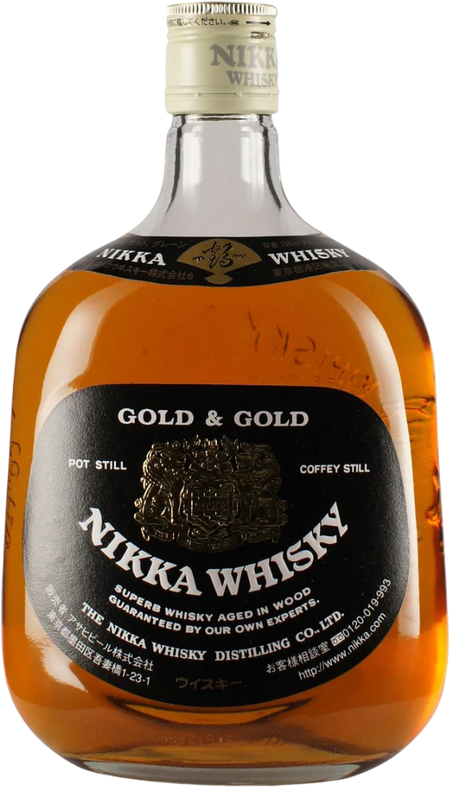 Nikka Gold & Gold Black Label Shirobin 1989 Release Japanese Whisky