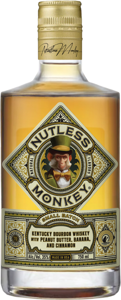 Nutless Monkey Peanut Butter, Banana & Cinnamon Flavored Bourbon Whiskey