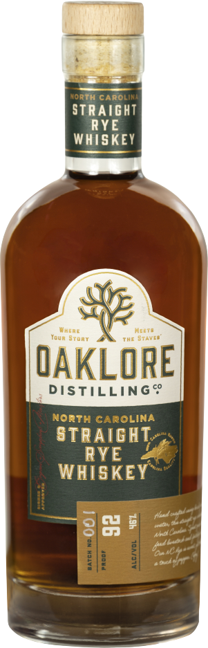 Oaklore North Carolina Straight Rye Whiskey