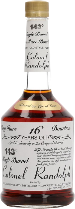 Old Commonwealth Colonel Randolph 16 Year Old Straight Bourbon Whiskey