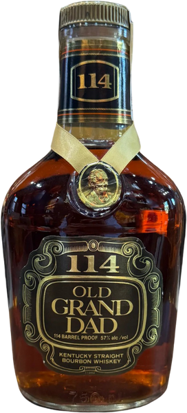 OLD GRAND DAD 114 BARREL PROOF 金ラベル 1980 Old Grand Dad 114 Barrel Proof Kentucky Straight Bourbon