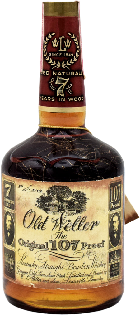 Old Weller Original 107 Proof 'Gold Vein' 1979 Release Straight Bourbon Whiskey