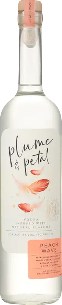 Plume & Petal Peach Wave Flavored Vodka Spritz