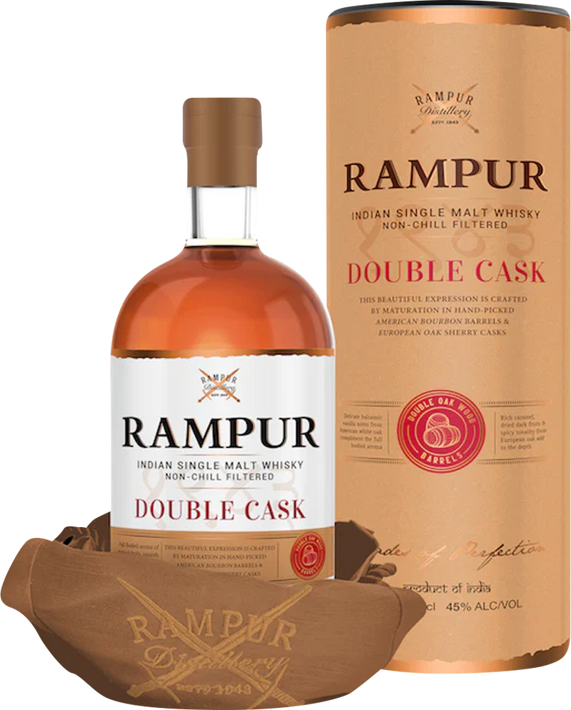Rampur Double Cask Single Malt Whisky » Buy Online 🥃 – Flaviar