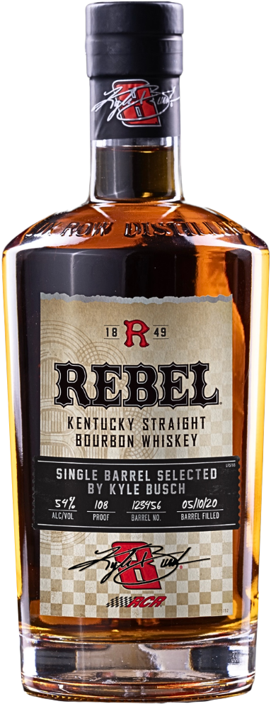 Rebel x Kyle Busch Single Barrel 108 Proof 2026 Limited Edition Bourbon Whiskey